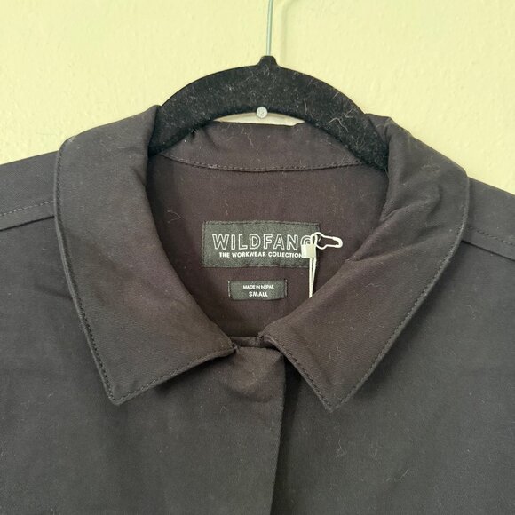 NWT Wildfang Black Workwear Short Sleeve Coveralls Cotton Blend Women Size S - Picture 5 of 9